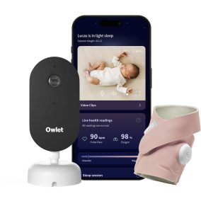   Owlet DreamDuo: DreamSockTM (Mattrózsaszín) & OwletTM 2 kamera